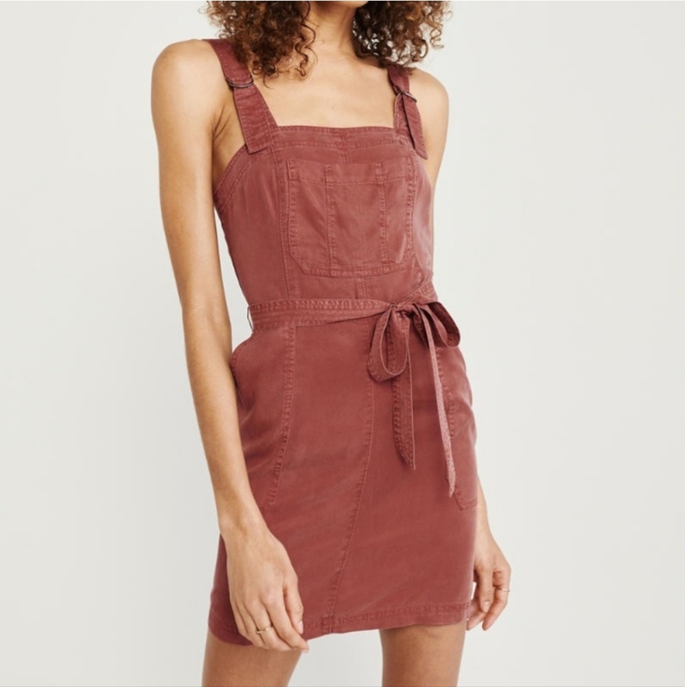 Abercrombie & Fitch XSP Dusty Rose Pinafore Dress